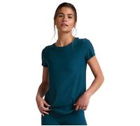 Beyond Yoga Women's Featherweight On the Down Low Tee - Blue Gem Heather - Size: XS
