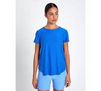 Beyond Yoga Women's Featherweight On The Down Low Tee - Court Blue Heather - Size: Small