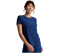 Beyond Yoga Women's Featherweight On The Down Low Tee - Marine Blue Heather - Size: Large