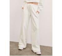 Beyond Yoga Women's LuxeFleece Pintuck Wide Leg Pant - Fresh Snow - White - Size: Medium