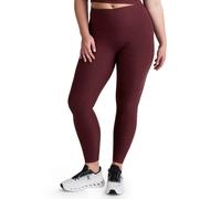 Beyond Yoga Women's Spacedye Caught In The Midi High Waisted Legging - Midnight Burgundy Heather - XS - Red