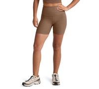 Beyond Yoga Women's Spacedye Keep Pace 5" Biker Short - True Chocolate Heather - Brown - Size: Large
