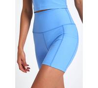 Beyond Yoga Women's Spacedye Keep Pace 5" Pocket Short - Flower Blue Heather - Size: Medium