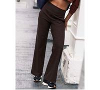 Beyond Yoga Women's Spacedye Laid Back Wide Leg Pant - Dark Chocolate Heather - Brown - Size: Medium