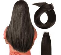 Beyond Your Thought Clip-In Real Hair Extensions, 100% Remy Real Hair for Hair Extensions, Real Hair, Straight Hairpieces for Full Head, #6B, 40 cm, 130 g / 10 Pieces