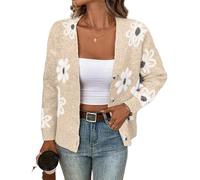 Beyond Your Thoughts Cardigans for Women Open Front Casual Jumpers Ladies Loose Long Sleeve Knitwear Oversized Sweater