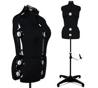 Beyond Your Thoughts Female Adjustable Mannequin Dummy Dress Form with 13 Dials for Sewing Dressmaking Tailors Mannequin Display Costume Black for 8-14
