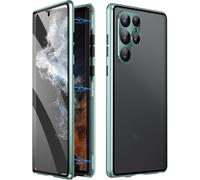 Beyonddraw/Privacy Magnetic Tempered Glass Double-Sided Phone Case for Samsung, Beyond Draw Phone Case, Anti-Peeping Magnetic Tempered Glass Double-Sided PhoneCase (S24FE,Green)