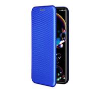 BeyondTop Wallet Case for Nokia X10/X20 Carbon Case, Nokia X10/X20 has Kickstand function, Carbon fiber Phone Case Compatible with Nokia X10/X20-Blue