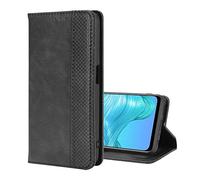 BeyondTop Wallet Case for Umidigi A11 Case, Flip Case for Umidigi A11 Retro Style Wallet Magnetic Cover, Case Wallet PU Leather Phone Compatible with Umidigi A11-Black