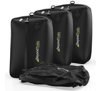 BeyondTrails 3 Pack Vacuum Compression Packing Cubes for Clothes | Travel Bag | Vacuum Storage Bags | Suitcase Travel Accessories Packing Organiser | Plane Essentials | Luggage Gear