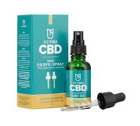 BeYou CBD Oil - 4800mg CBD Drops & Spray - High Strength CBD - MCT Oil - Lab Tested, No THC - Lemon Flavour - 30ml - Soothes Stress, Anxiety, Sleep, Aches & Pains