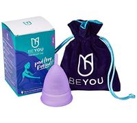 BeYou Menstrual Cup | Women’s Health Top 10 | Voted Best for Beginners | Soft Menstrual Cup | Comfortable | Medical Grade Silicone | Large