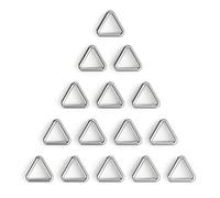 BEYOURD 1 inch Metal Triangle Rings, Heavy Duty Stainless Steel Triangle Loop - Solid Welded for Webbing Strap, DIY Projects, Outdoor Gear
