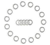 BEYOURD Welded Metal O Ring, Solid Stainless-Steel Round Rings Buckles Loop, 5/8" x 20pcs, Stainless Steel