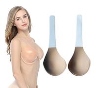 BEYT Invisilift Bra for Large Breasts, D Cup, Beige, Adhesive, Strapless, High Support, Full Coverage