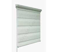 beytug Cream/Natural Day and Night Zebra/Vision Window Roller Blind, Choice of 16 Width Sizes, 120cm Wide (+4.5cm fittings)