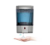 BEZADI 600ml Automatic Soap Dispenser Wall Mount Hand Sanitizer Dispenser Gel/Liquid Touchless Hand Soap Dispenser for Home Mall Hospital School, ABS Silver
