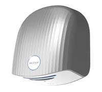 BEZADI Automatic Electric Hand Dryer, Commercial Compact Hand Dryer for Restrooms, Warm n Cold Air Switch Automatic Electric Toilets Hand Dryers, Shell Shape, 220V-240V, Sliver