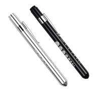 Bezavea 2pcs Diagnostic Medical Penlight,Mini Reusable LED Penlight,Emergency Pen Lights with Clip,Lamp Diagnostic Nursing Pen Lights,for Doctor Stethoscope Students Healthcare