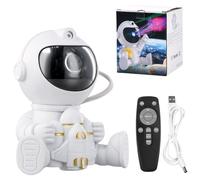 Bezavea Astronaut Galaxy Projector Starry Night Light Projector, 360°Adjustable Star Projector with Remote Control, Light Projector, Starry Nebula Ceiling Projection Lamp, Starry Projection Lamp (B)