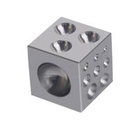 Bezel Forming Punch - Steel 4x4x4cm 17degree Angle, Dapping Block, Precision Doming Support | Bell Curve Accuracy, Jewellery Tool, Metal Shaping for Rings, Pendants, Necklaces, Stone Setting