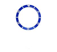 Bezel Ring Insert Durable Anti-Wear Aluminum Replacement for Wristwatch with 4 Unique Color Choices (Blue)