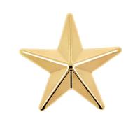 Bezelry 12 Pieces Five Pointed Star Metal Shank Buttons. 18mm (11/16 inch)(Gold)