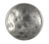 Bezelry 12 Pieces Nostalgic Metal Shank Buttons 25mm (1 inch) (Gray Silver)