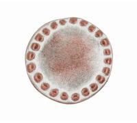 Bezelry 12 Pieces Stone Circle Metal Shank Buttons. 20mm (3/4 inch)(Copper White Patina)