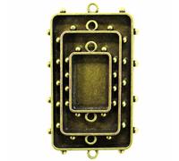 Bezels Spellbinder Paper Arts Rectangles Two Die Template, Bronze