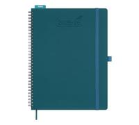 BEZEND 2026 Diary A4 Week to View (Jul 25-Dec 26) Spiral with Time Slots. Vertical Weekly Planner & Appointment Book with Note Pages, Monthly Tabs & Pen Holder, Vegan Leather Softcover, Dark Green