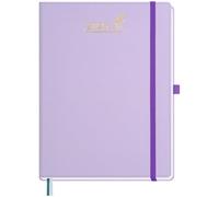 BEZEND 2026 Diary A4 Week to View with 2 Columns (Jul 25-Dec 26). 18-Month Weekly Planner, Large Appointment Book with Dual Schedule, Notes, Monthly Tabs & Pocket, PU Leather Hardback, Lilac