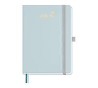 BEZEND A5 Academic Diary 2025-2026 Week to View with 2 Columns Runs Mid Year Jul' 25 - Dec' 26, 18-Month Appointment Book, Weekly Planner with Pen Holder, PU Leather Hardback, Dutch Blue