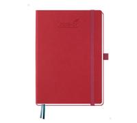 BEZEND A5 Academic Diary 2026-2027 Week to View (Jul 26 - Dec 27) Vertical Weekly Planner with Time Slots & Monthly Tabs. Appointment Diary for Home School Office. PU Leather Hardback, Red