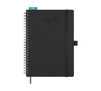 BEZEND A5 Diary 2025-2026 Week to View Academic Year 18 Month runs Jul'25 - Dec'26, Vertical Weekly Planner with Hourly Time Slots, Monthly Tabs & Ruler Bookmark, PU Leather Softcover, Black