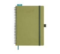 BEZEND A5 Diary 2025-2026 Week to View Academic Year 18 Month runs Jul'25 - Dec'26, Vertical Weekly Planner with Hourly Time Slots, Monthly Tabs & Ruler Bookmark, PU Leather Softcover, Kiwi