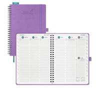 BEZEND A5 Diary 2026-2027 Week to View with Timeslots Spiral Softcover