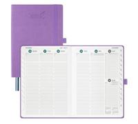 BEZEND A5 Diary 2026-2027 Week to View with Vetical Timeslots Hardback
