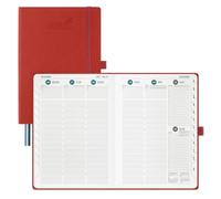 BEZEND A5 Diary 2026-2027 Week to View with Vetical Timeslots Hardback
