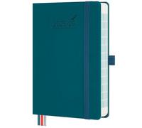 BEZEND Academic Diary 2025-2026 Page A Day Bag Size 18 x 13 cm. 16-Month Daily Planner runs Sept' 25 - Dec' 26. Appointment Diary 2026 Day per Page with PU Leather Hardback - Dark Green