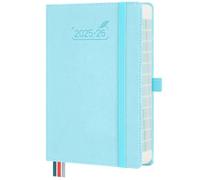 BEZEND Academic Diary 2025-2026 Page A Day Bag Size 18 x 13 cm. 16-Month Daily Planner runs Sept' 25 - Dec' 26. Appointment Diary 2026 Day per Page with PU Leather Hardback - Sky Blue