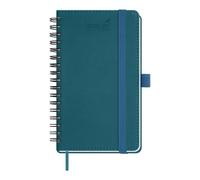 BEZEND Pocket Diary 2025-2026 Week to View Academic Year 18 Month (Jul 25 - Dec 26), Spiral Bound A6 15.5 x 9 cm Small Weekly Planner with Pen Holder & PU Leather Softcover, Dark Green