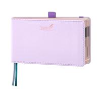 BEZEND Pocket Diary 2026-2027 Landscape Week to View (Jul 26-Dec 27) Slim 9.5 x 16.8 cm. Appointment Diary with Hourly Timeslots & Gilded Edges, Work Home Women, PU Leather Hardback, Lilac
