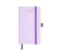 BEZEND Pocket Diary 2026-2027 Week to View with 2 Columns (Jul 26 - Dec 27), A6 15.5 x 9 cm. Dual Schedule Weekly Planner for Work & Life, with Pen Holder & Pocket. PU Leather Hardback, Lilac