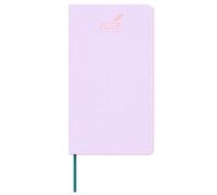BEZEND Pocket Diary 2026 Month to View Softcover, 14 Months runs from Dec 25 to Jan 27, Slim Monthly Planner with Note Pages, Rose Gold Paper Edge & Vegan Leather, 16.8 x 9.5 cm, Lilac