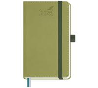 BEZEND Pocket Diary 2026 Small Week to View Full Year 15.5 x 9 cm - A6 Slim Weekly Planner 26 with Inner Pocket, Pen Holder & PU Leather Hardback - Kiwi