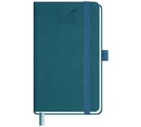 BEZEND Pocket Diary 2026 Small Week to View Full Year 15.5 x 9 cm - A6 Slim Weekly Planner 26 with Inner Pocket, Pen Holder & PU Leather Hardback - Dark Green