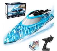 BEZGAR Brushless RC Boat, Remote Control Boats for Adults and Kids, 16 inch Big Boat Fast Speed 35+ KPH Racing RC Boats for Pool Lake & Sea with 2000mAh Large Rechargeable Battery - TX124
