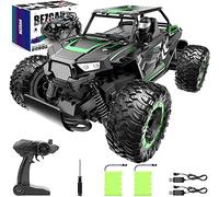 BEZGAR Remote Control Cars - 1:14 Scale RC Car, 2WD 20KM/H All-Terrains Toy Off Road Vehicle Monster Truck with 2 Rechargeable Battery for Boys Kids Adults and Girls, TB142